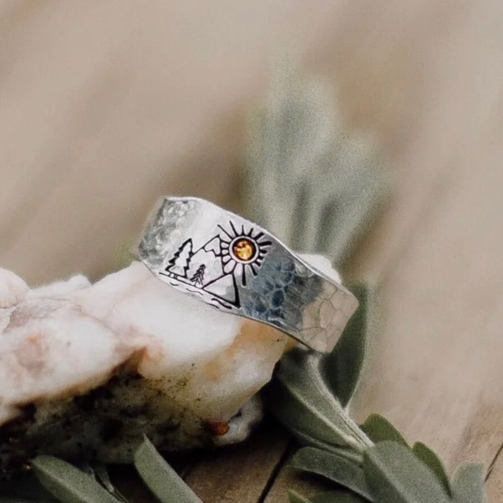 ✨3for$38 New FP Mountain Calling Bohemian Signet Ring - Picture 11 of 16